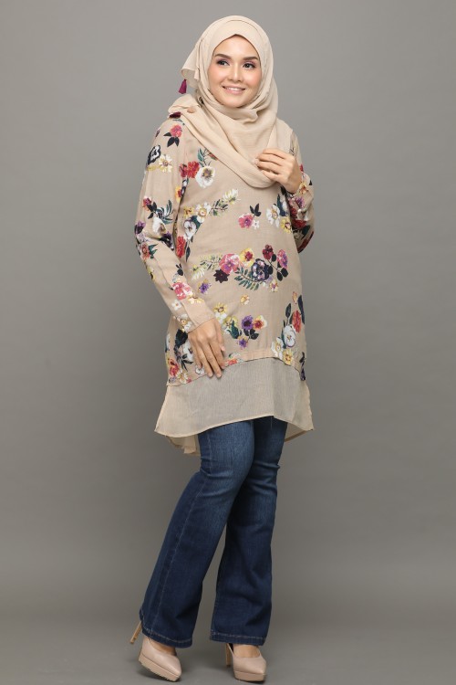 Jasmine Romeo-Tunic  Vital-Printed Rayon Natural Fiber