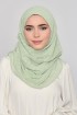 Pastel Green - Plain Mosaic Butti Chiffon (CLASSIC)