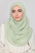 Pastel Green - Plain Mosaic Butti Chiffon (CLASSIC)