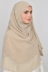 Latte Cream - Plain Mosaic Butti Chiffon (CLASSIC)