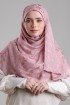 Sheikh Zayed Pale Mauve-Premium Plain Brasso Georgette