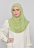 Apple Green-Plain Mosaic Butti Chiffon