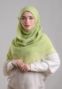 Apple Green-Plain Mosaic Butti Chiffon