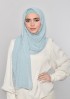 Cloud Blue-Plain Mosaic Butti Chiffon (NEW STYLE)