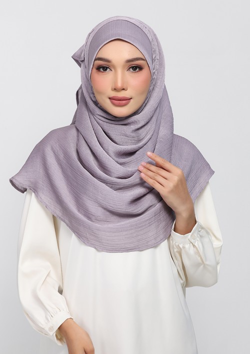 GULL GRAY - PLAIN CRINKLED SATIN