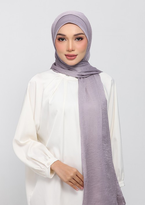 GULL GRAY - PLAIN CRINKLED SATIN