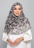 Lola Gray-Printed Plus Crinkled Chiffon