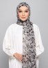 Lola Gray-Printed Plus Crinkled Chiffon