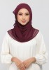 Maroon - Plain Crinkled Chiffon