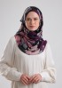 Purpalia-Printed Plus Crinkled Chiffon