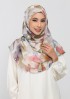 Rawda-Printed Plus Crinkled Satin Chiffon