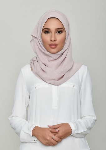 Rosana-Plain Swiss Dot Chiffon