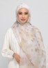 Shams-Premium Printed Plus Chiffon With Sequins