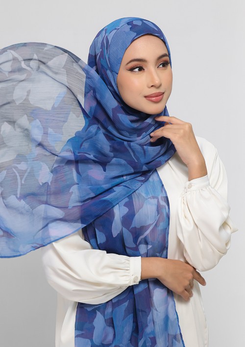 Tasneem-Printed Plus Crinkled Chiffon