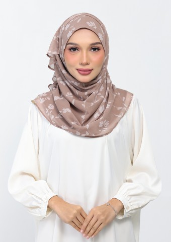 Sakina Beige-Printed Plus Crinkled Chiffon  Sakina Beige-Printed Plus Crinkled Chiffon